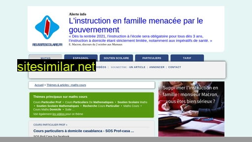reussitescolaire.fr alternative sites