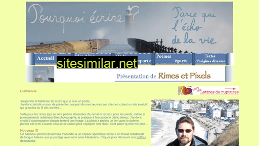 Rimes-et-pixels similar sites