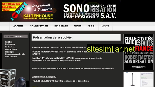 robertmeyersonorisation.fr alternative sites
