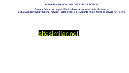 rois-de-france.fr alternative sites