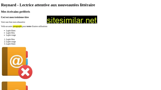 roynard.fr alternative sites