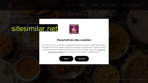 royaltandoori.fr alternative sites