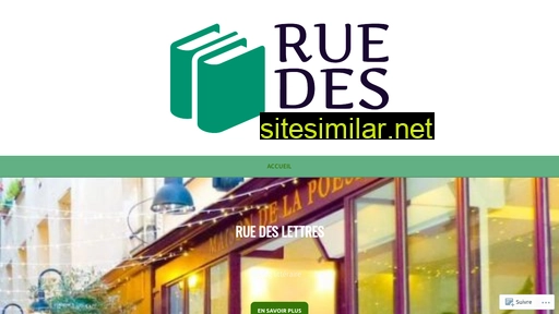 ruedeslettres.fr alternative sites