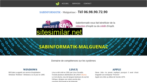 sabinformatik.fr alternative sites