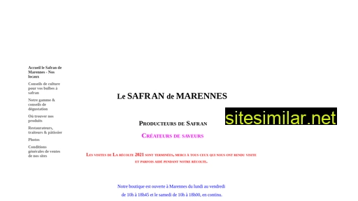 safrandemarennes.fr alternative sites