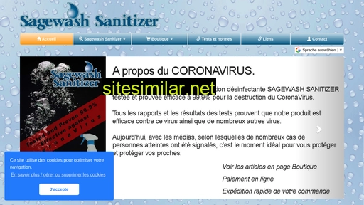 sagewash-sanitizer.fr alternative sites