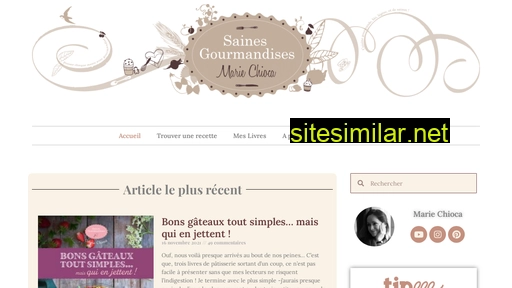 saines-gourmandises.fr alternative sites