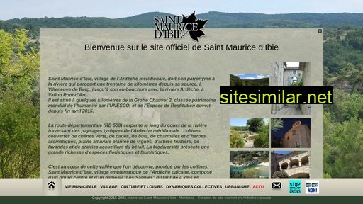 Saint-maurice-d-ibie similar sites