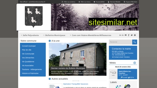 sainthilairelescourbes.fr alternative sites
