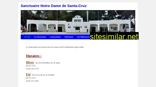 sanctuaire-santa-cruz.fr alternative sites