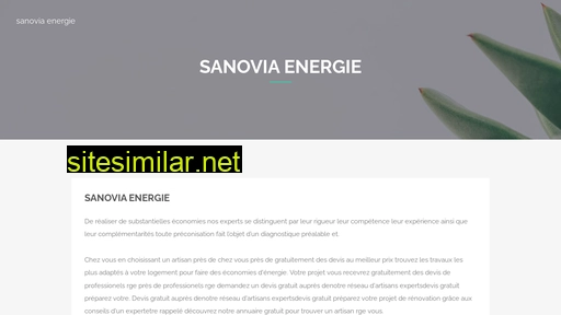 Sanovia-energie similar sites