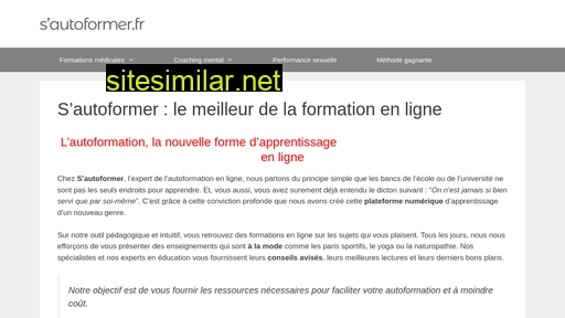 sautoformer.fr alternative sites