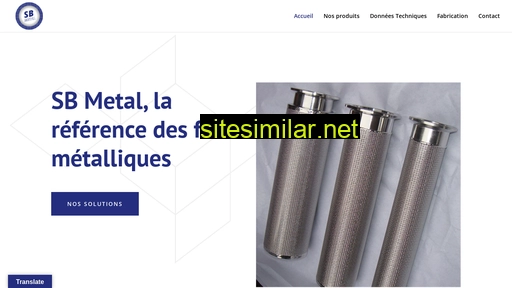 sbmetal-filtration.fr alternative sites