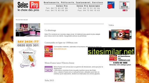 selecpro.fr alternative sites