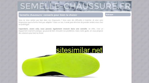semelle-chaussure.fr alternative sites