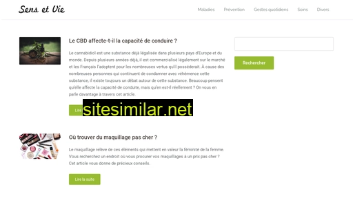 sensetvie.fr alternative sites