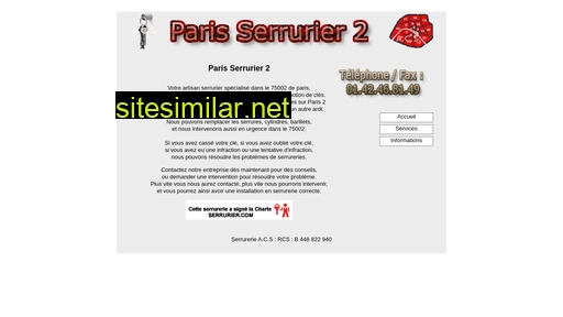 Serrurier-paris2 similar sites