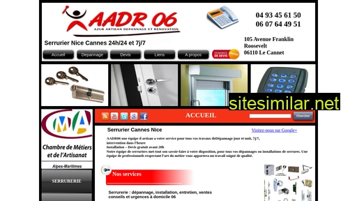 serrurier-aadr06.fr alternative sites