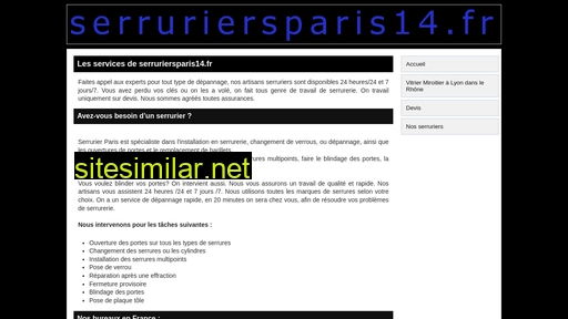 serruriersparis14.fr alternative sites