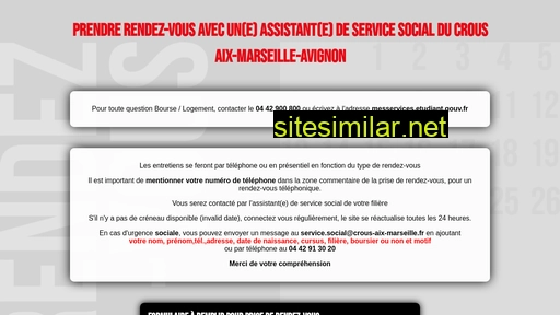 service-social.crous-aix-marseille.fr alternative sites