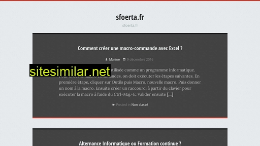 sfoerta.fr alternative sites
