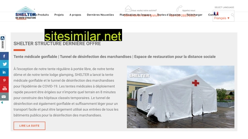 sheltertente.fr alternative sites