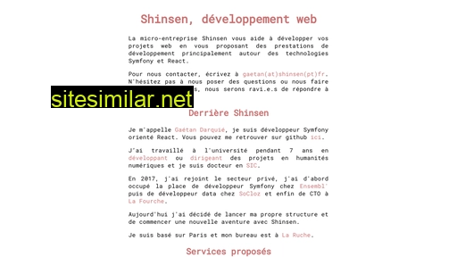 shinsen.fr alternative sites