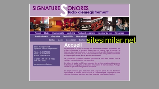 signaturesonores.free.fr alternative sites