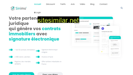 sinimo.fr alternative sites