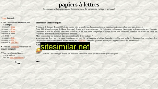 sitelettres.free.fr alternative sites
