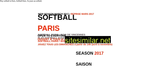softballparis.fr alternative sites