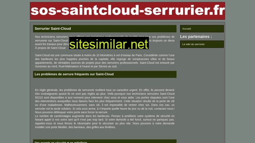 sos-saintcloud-serrurier.fr alternative sites