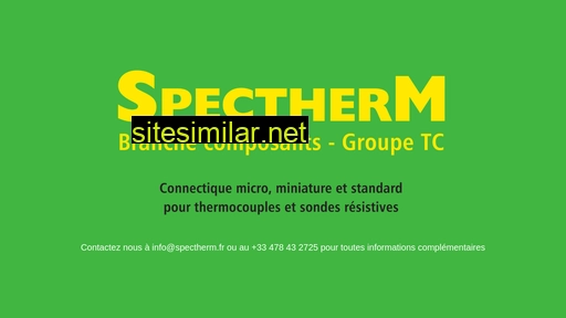 spectherm.fr alternative sites