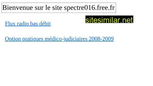 spectre016.free.fr alternative sites