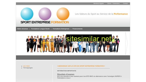 sport-entreprise-formation.fr alternative sites