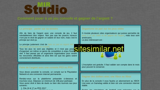 studiomir.fr alternative sites
