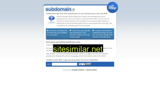 Subdomain similar sites