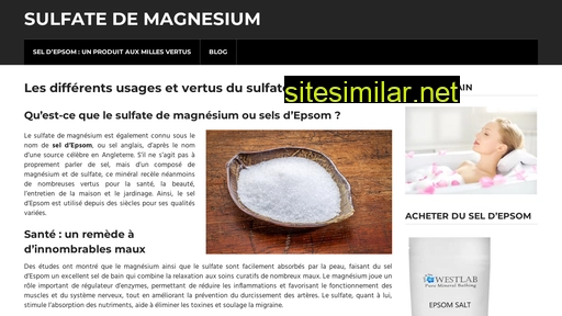 sulfatedemagnesium.fr alternative sites