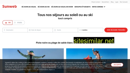 sunweb.fr alternative sites