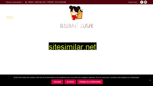 sushi-san-landes.fr alternative sites