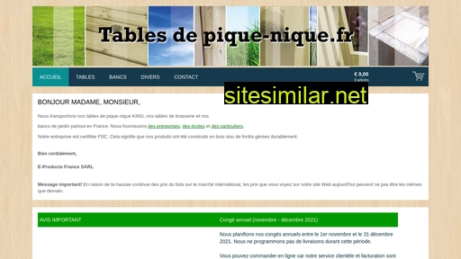 tablesdepiquenique.fr alternative sites