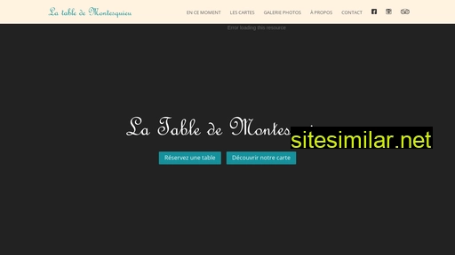 tabledemontesquieu.fr alternative sites