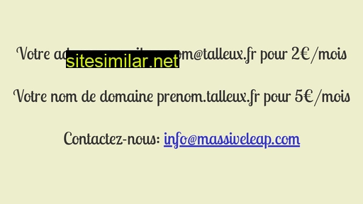 talleux.fr alternative sites