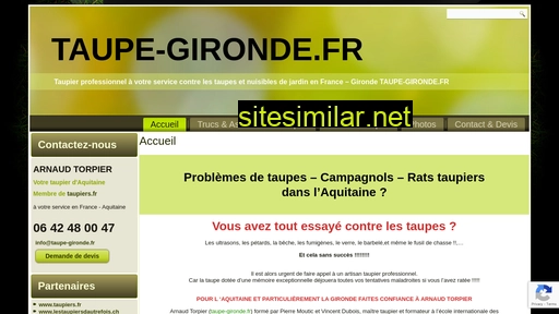taupe-gironde.fr alternative sites