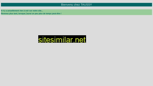 taussy.fr alternative sites