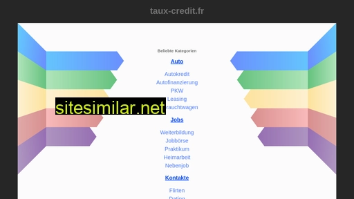 taux-credit.fr alternative sites