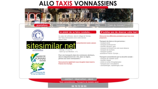 taxi-vonnas.fr alternative sites