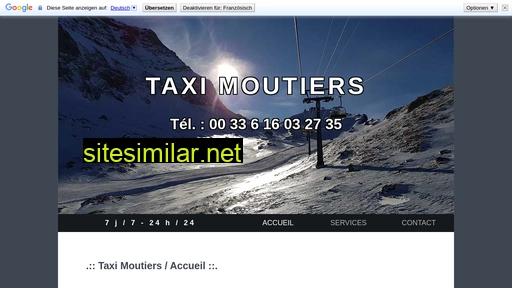 taxis-moutiers.fr alternative sites