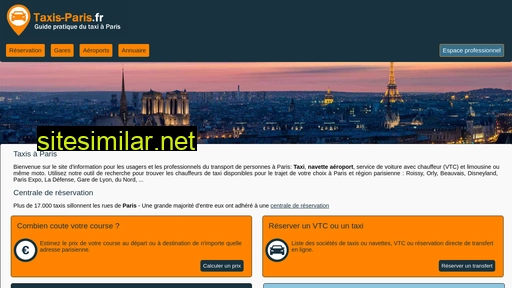 taxis-paris.fr alternative sites