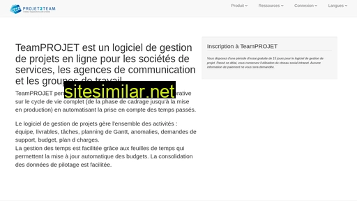 teamprojet.fr alternative sites